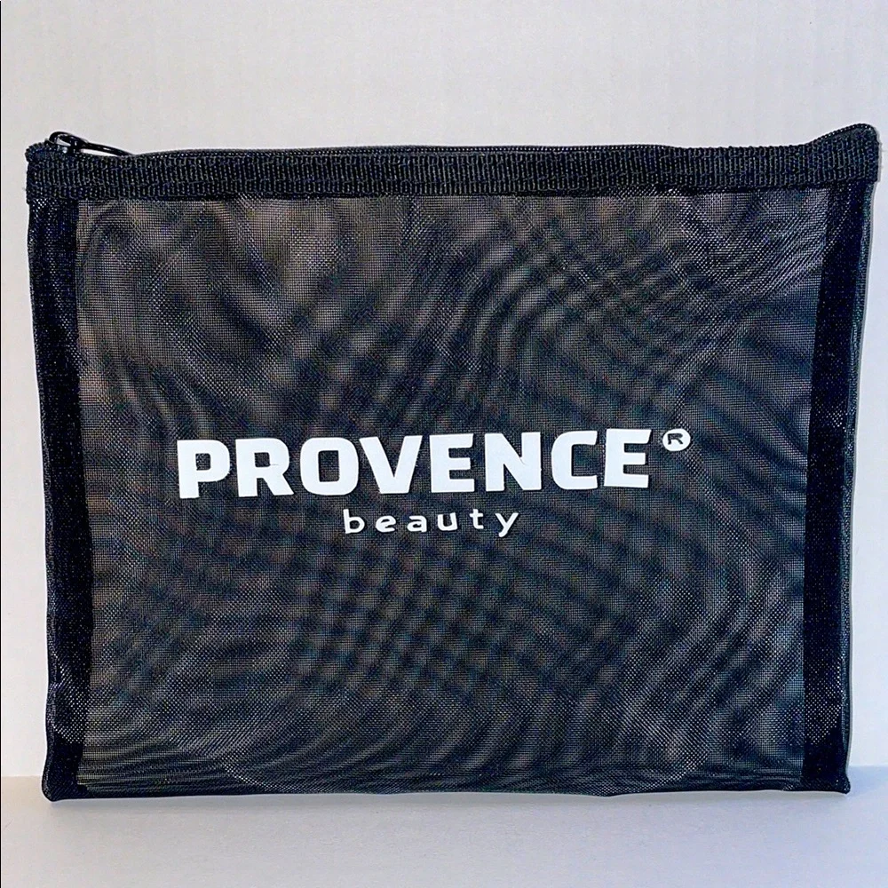 Provence Beauty Black See-Through Makeup & Accessories Travel Pouch